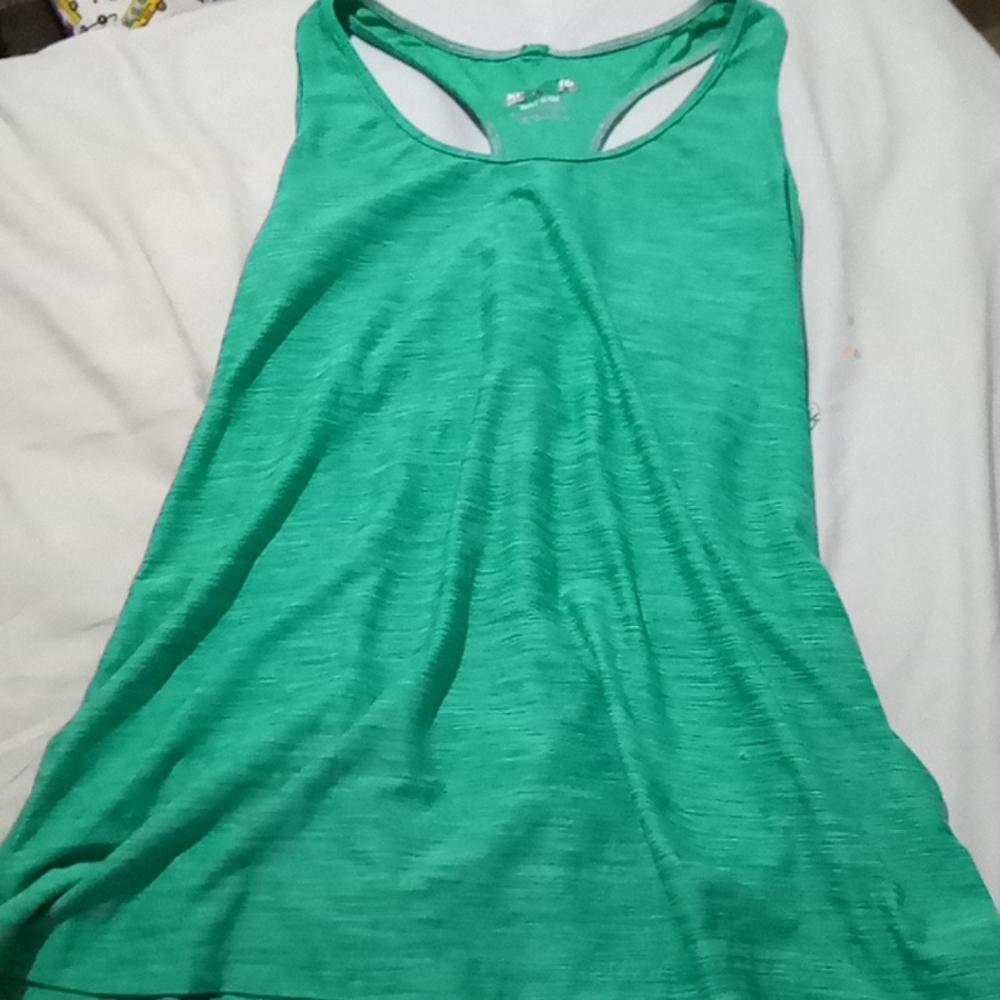 Green workout shirt size medium